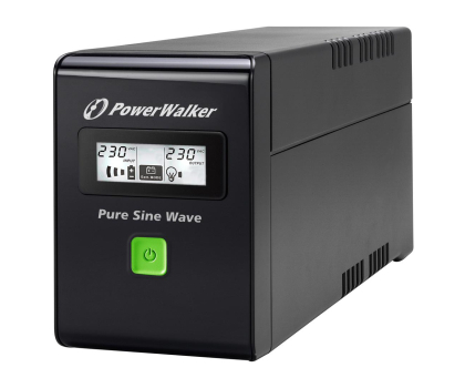Zasilacz awaryjny (UPS) Power Walker VI 800 SW (800VA/480W, 2xSchuko, USB LCD, AVR)